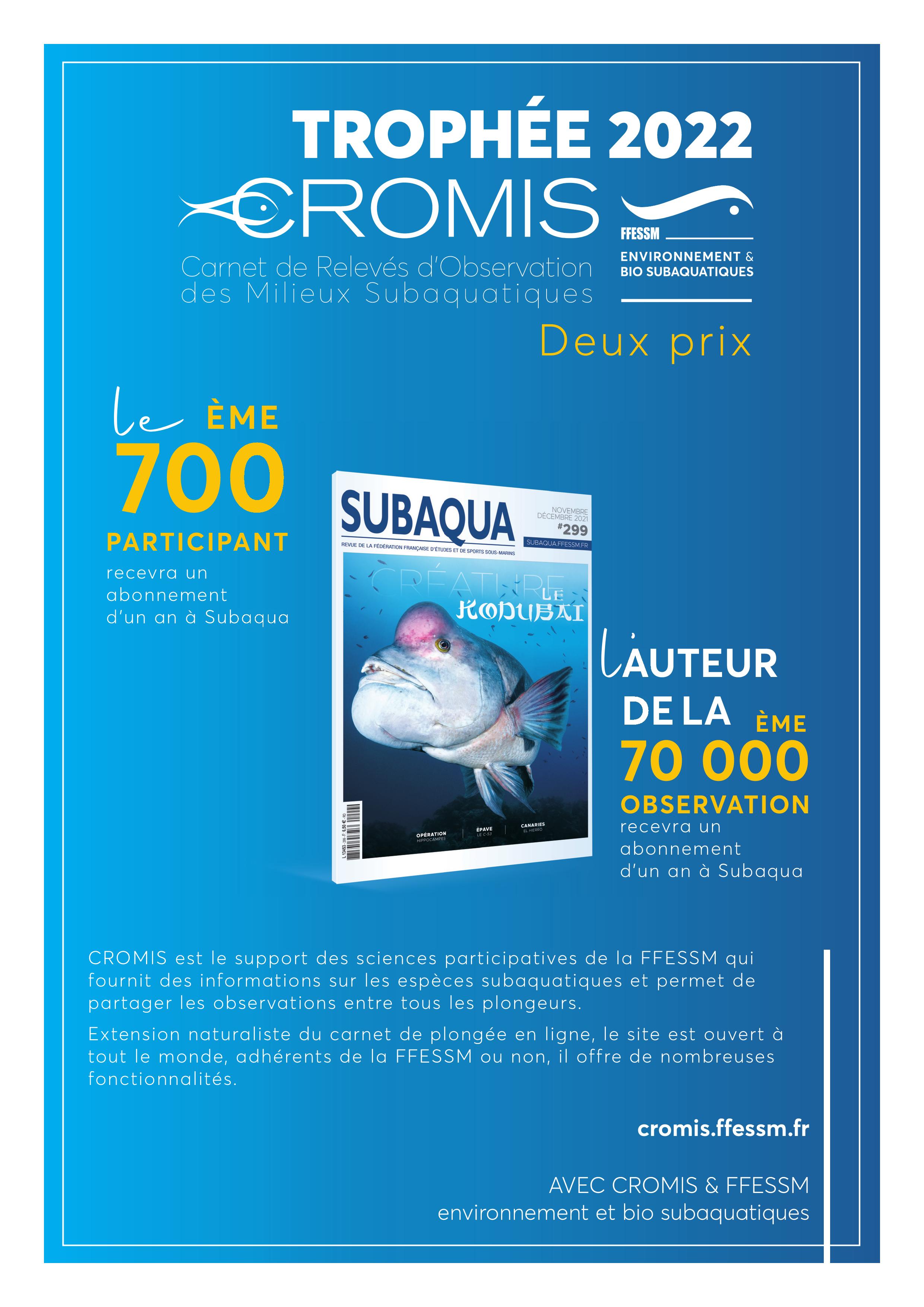 Poster A4 Trophée CROMIS 2022